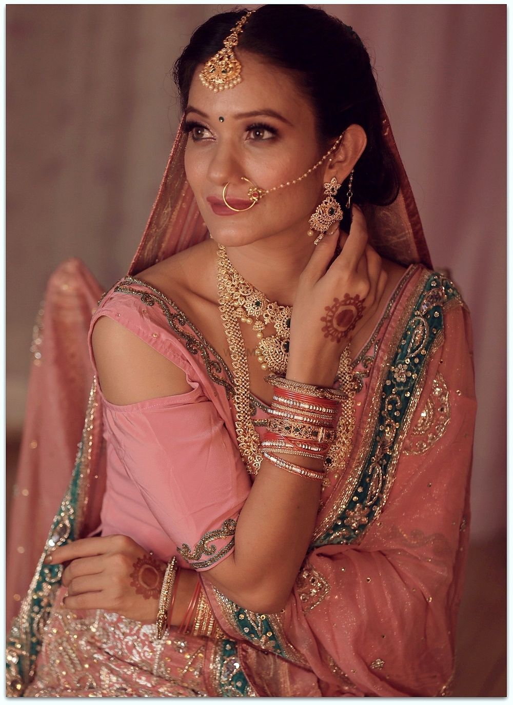 Photo From Soft & Subtle Bridal look - By Glitz Poonam