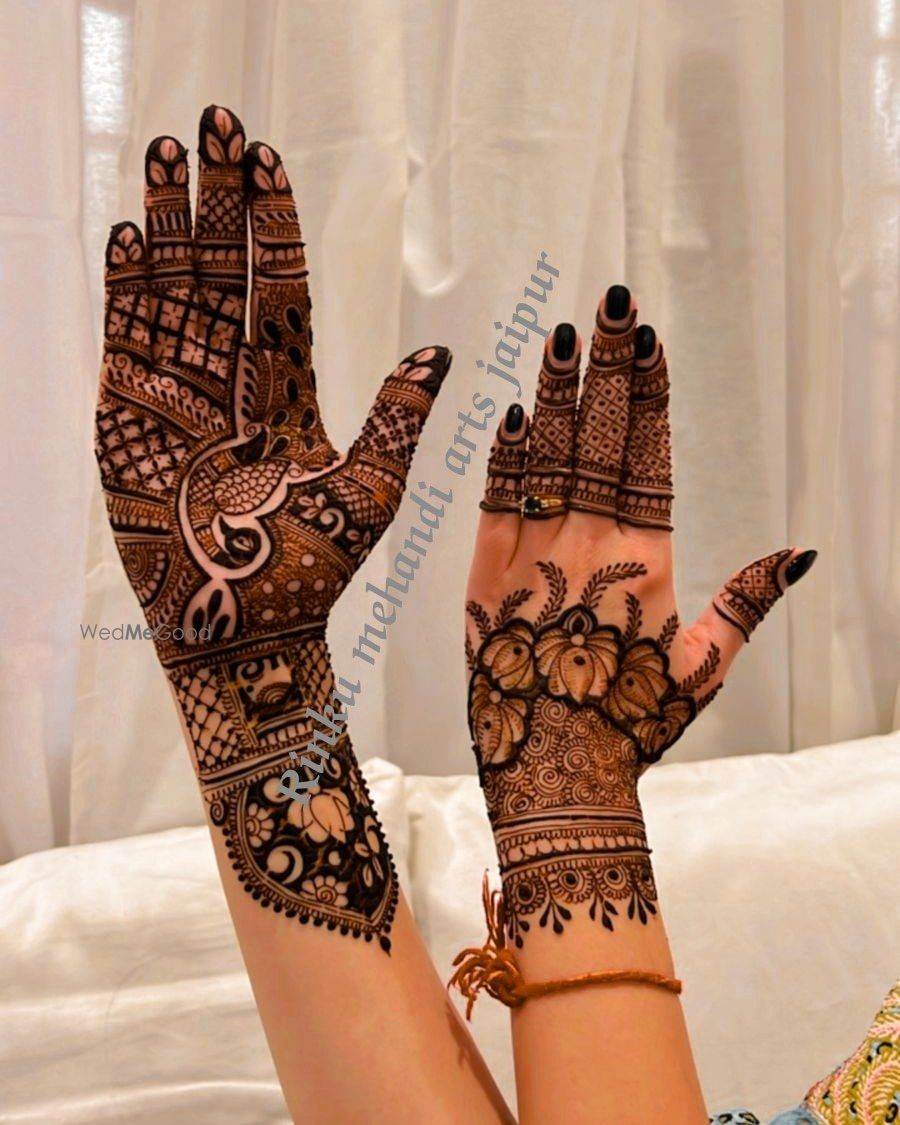 Photo From Indian Mehandi design Bharwa - By Rinku Mehandi Arts Jaipur