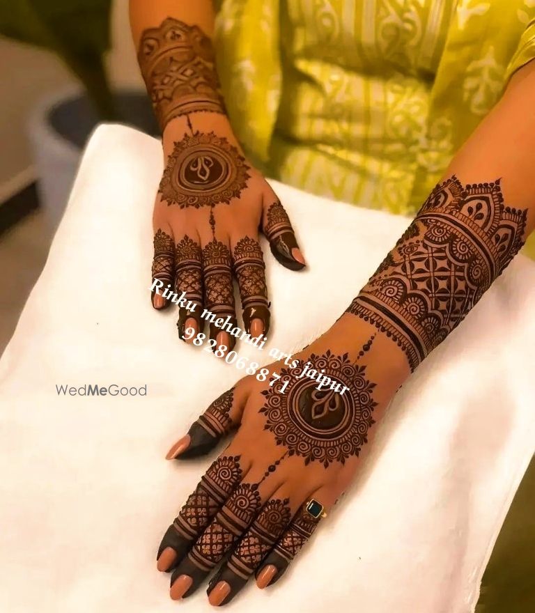 Photo From Indian Mehandi design Bharwa - By Rinku Mehandi Arts Jaipur