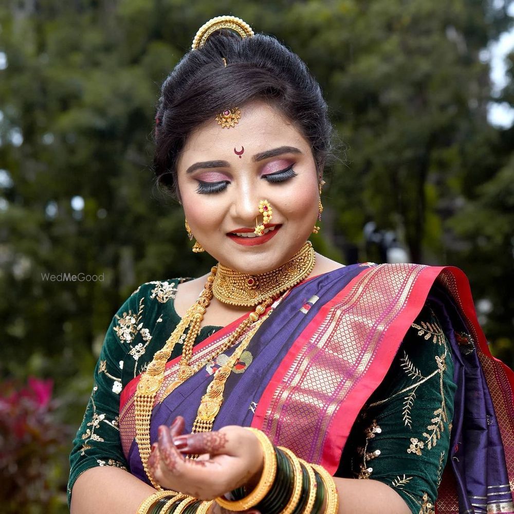 Photo From Maharashtrian Nauvari Look - By Pearl Beauty Salon