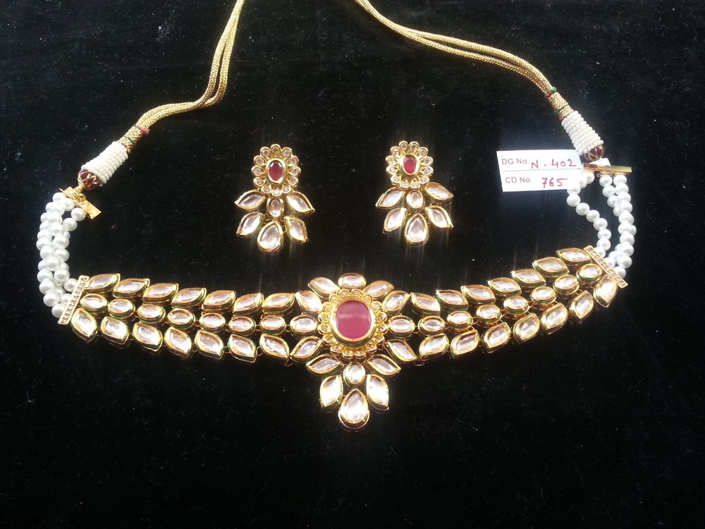 Photo From Real kundan choker set AC DC - By G J International 