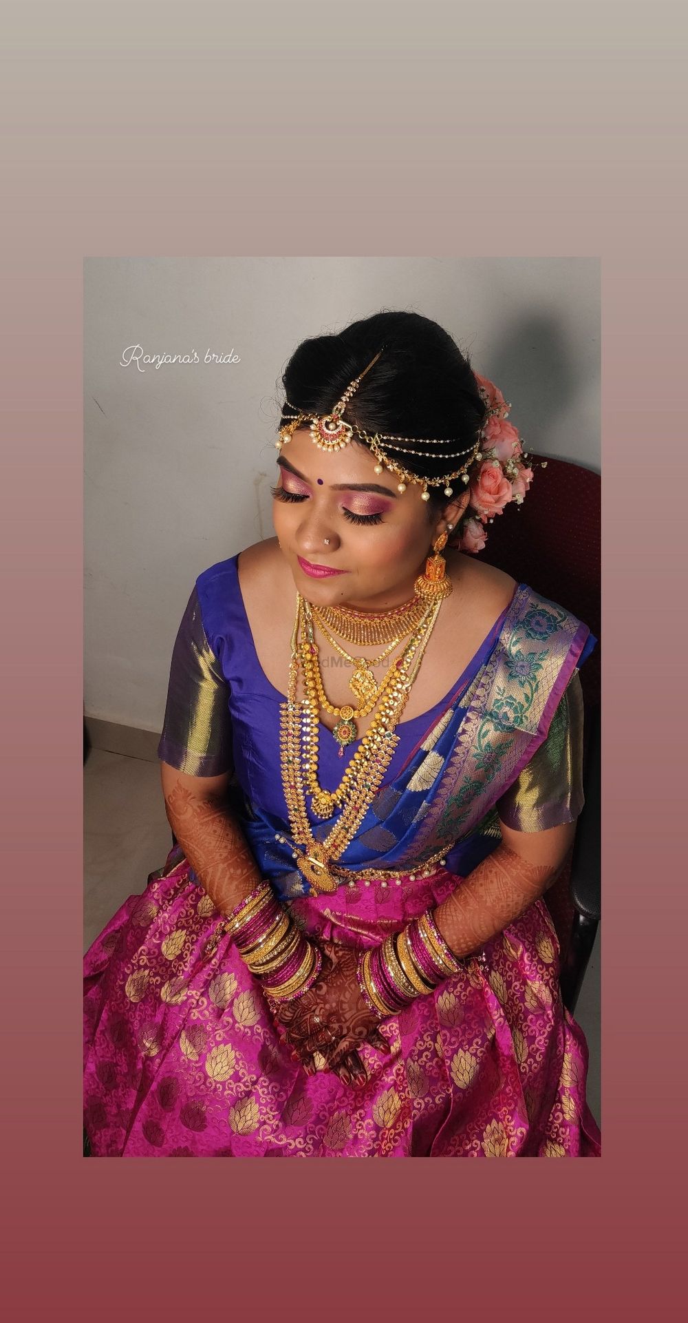 Photo From preethi's wedding - By Makeovers by Ranjana Venkatesh