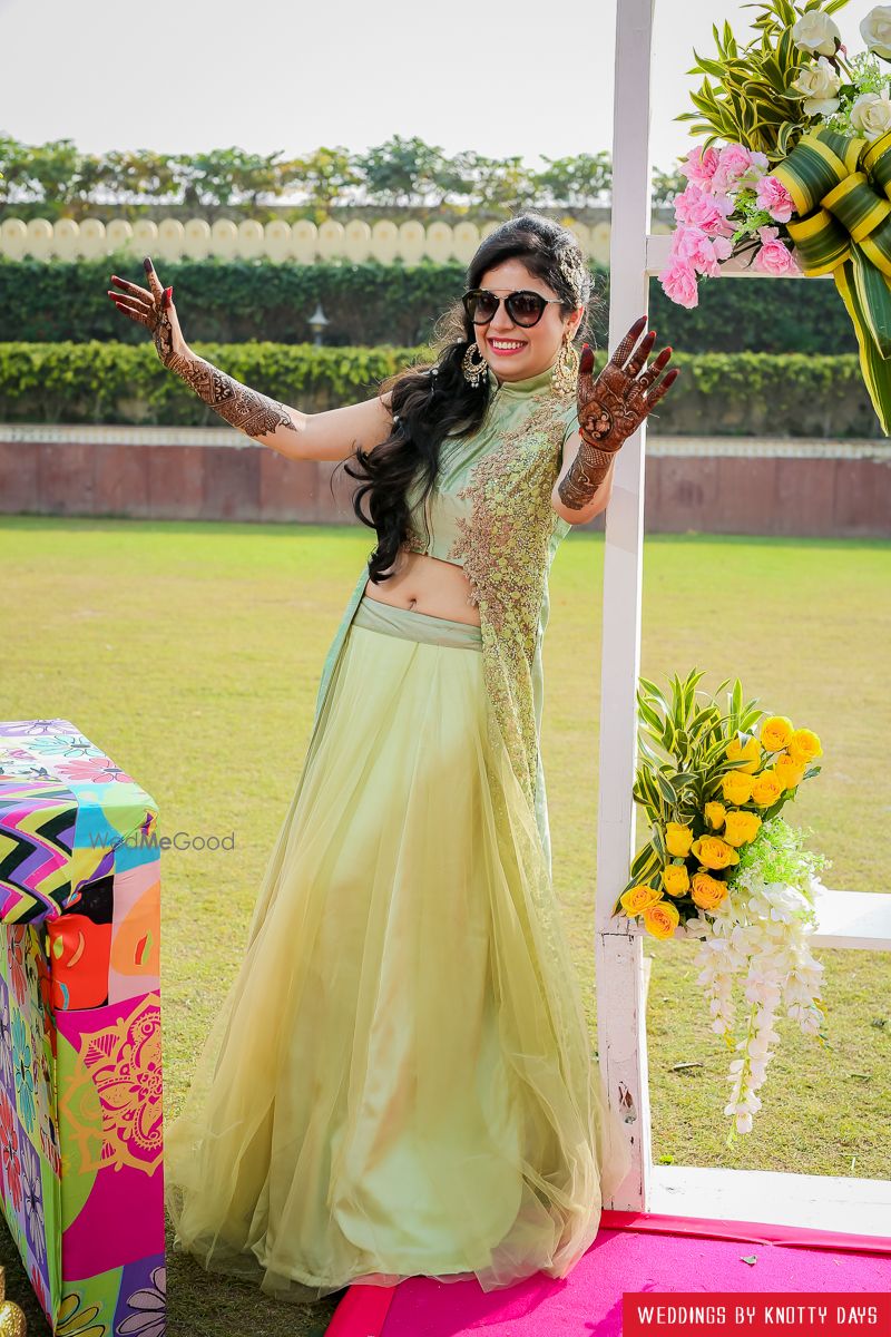 Photo of Mint green lehenga ,