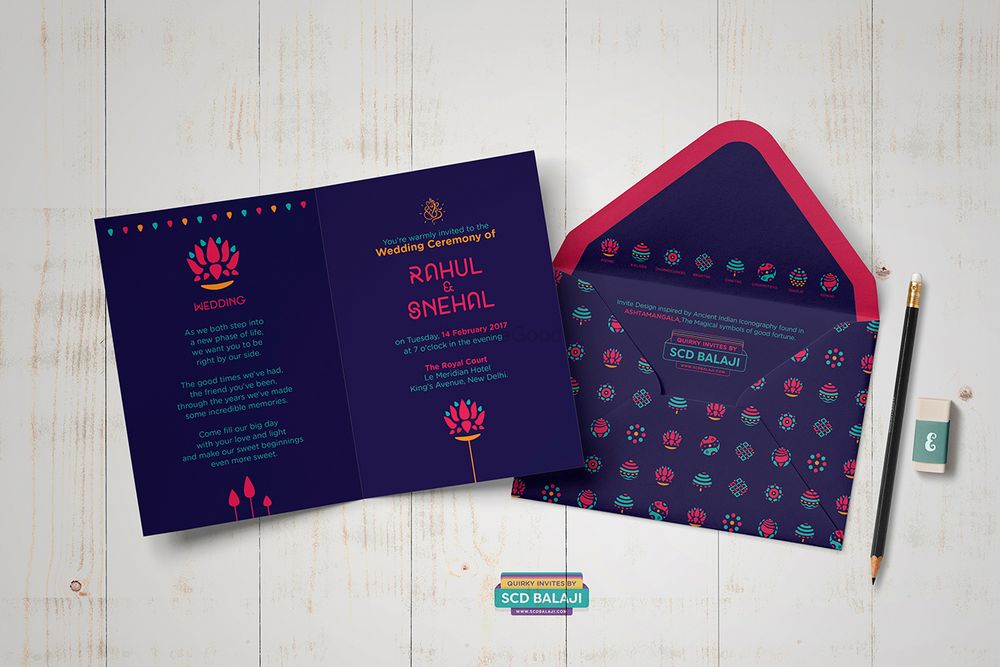Photo From Ashtamangala Indian Wedding Invite - By Quirky Invitations