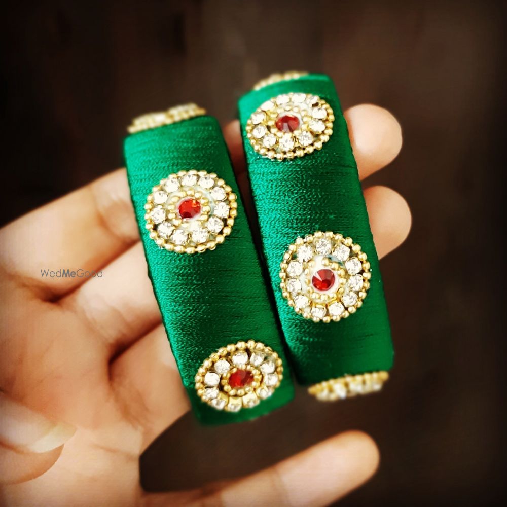 Photo From Silk Jewelry- Silk Bangles and accessories handcrafted on personalized orders - By Adorable Handicrafts Jewelry by Sushmita