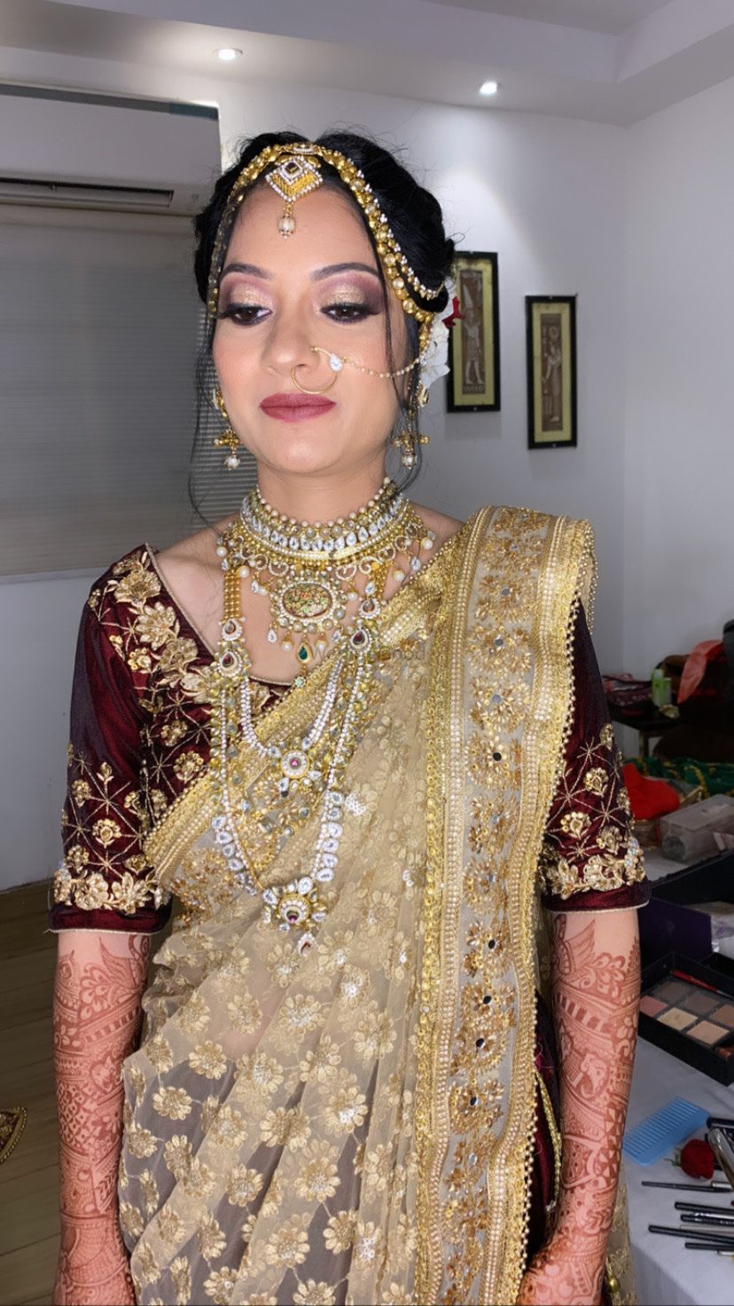 Photo From Bride Anubha for her reception - By Aayushi Makeovers