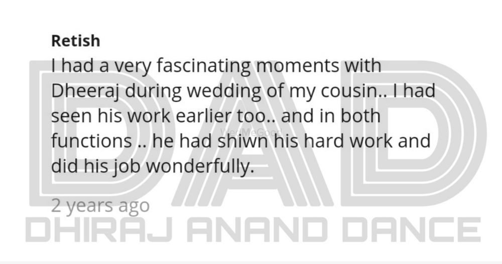 Photo From Clients valuable Reviews - By Dhiraj Anand Dance