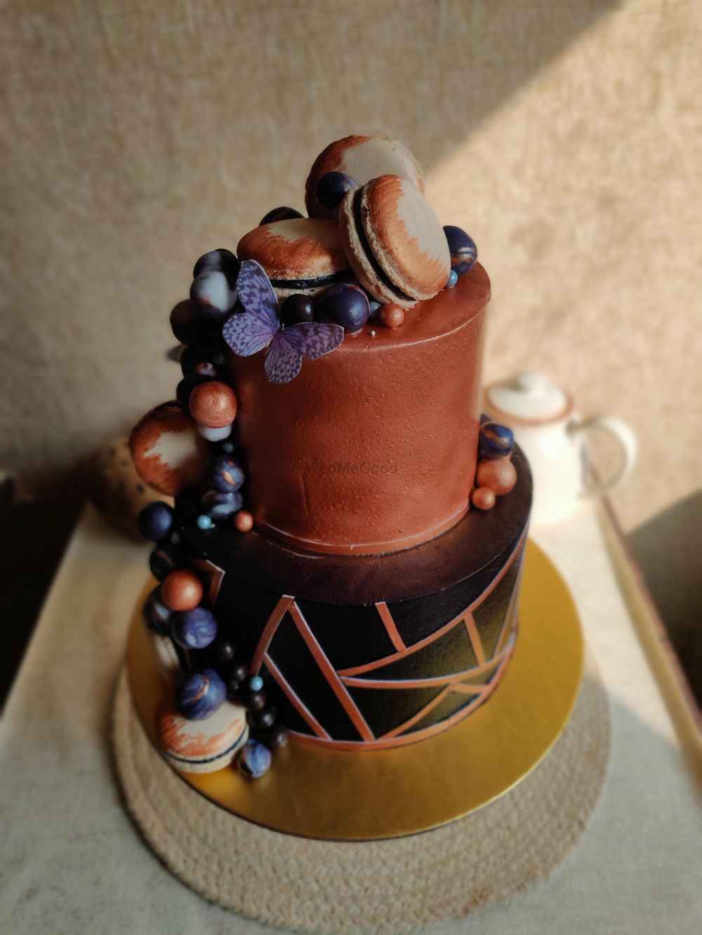 Photo From Geometric Copper Cake - By Nicky's Cafe and Fine Pastries