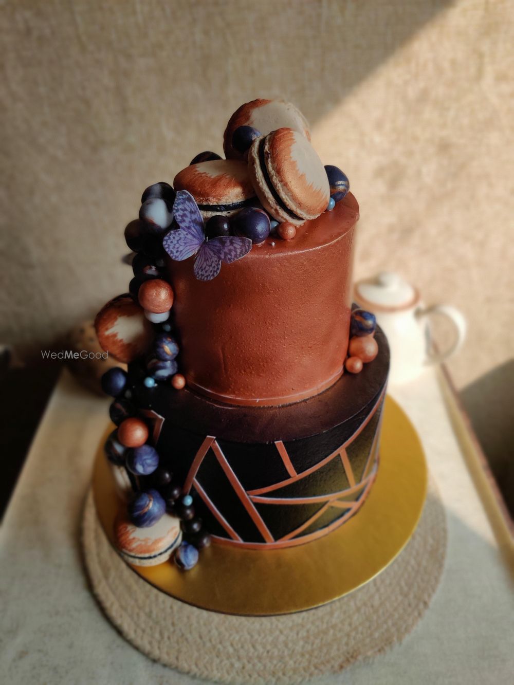 Photo From Geometric Copper Cake - By Nicky's Cafe and Fine Pastries