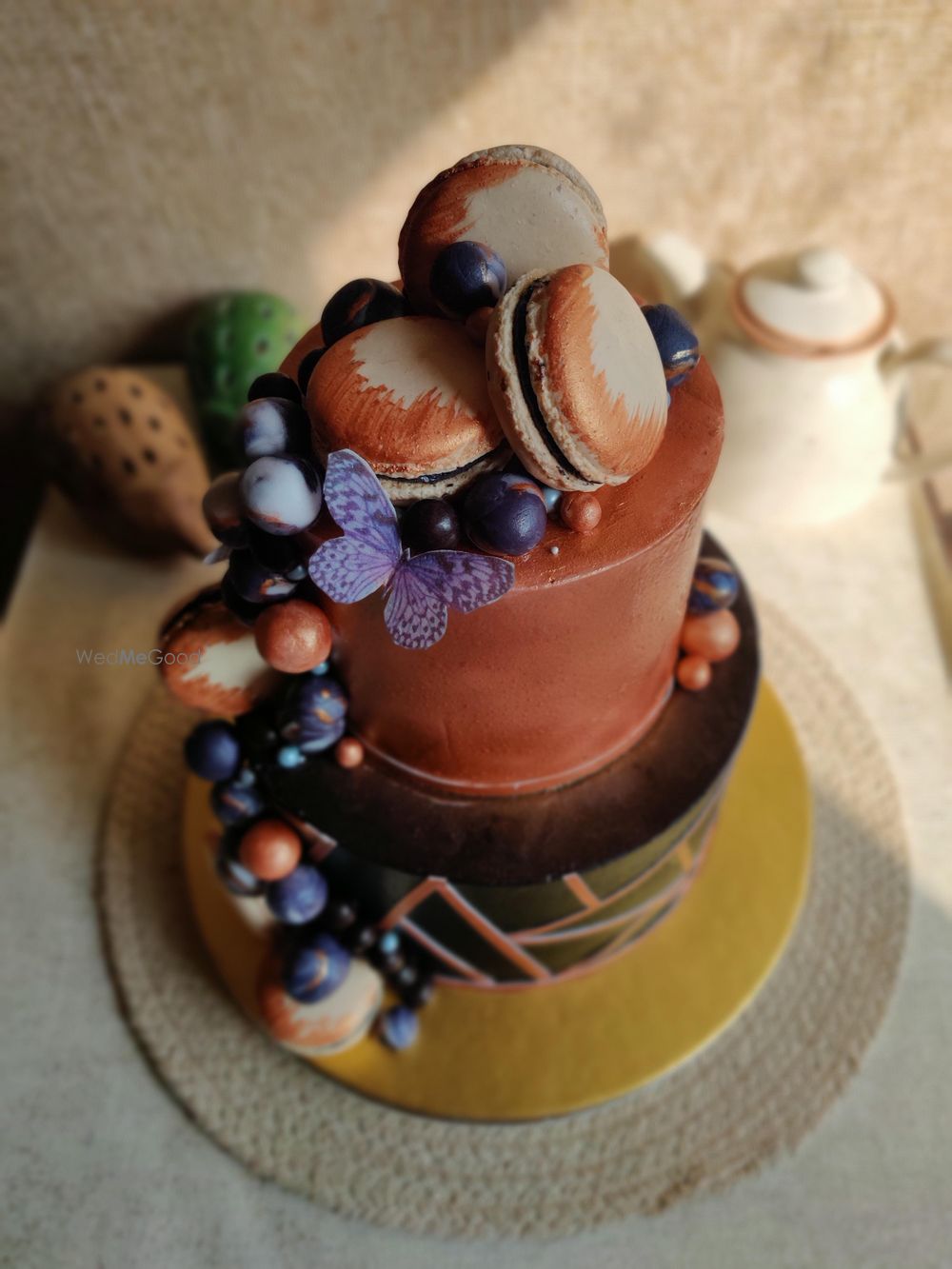 Photo From Geometric Copper Cake - By Nicky's Cafe and Fine Pastries