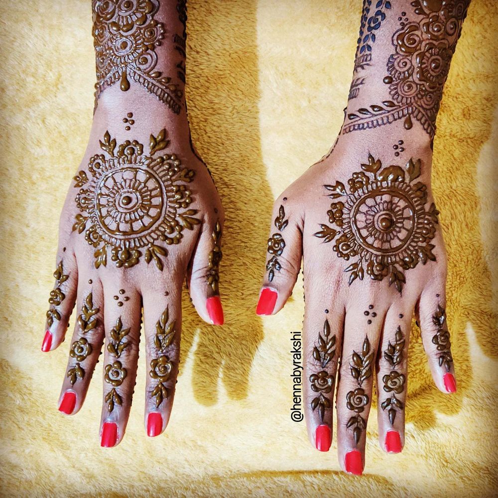 Photo From Abinaya's Engagement - By Henna by Rakshi