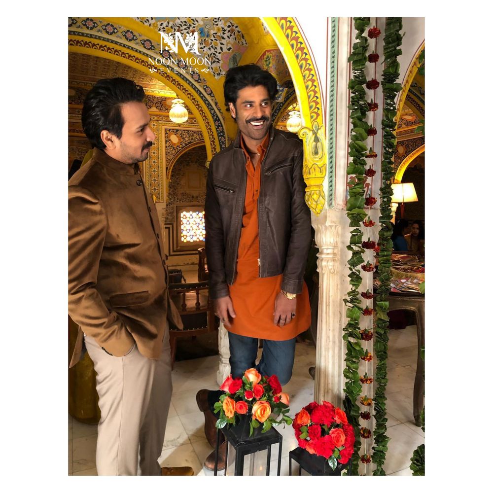 Photo From Film stars Sikander Kher and Namit Das at our wedding set - By Noon Moon Events