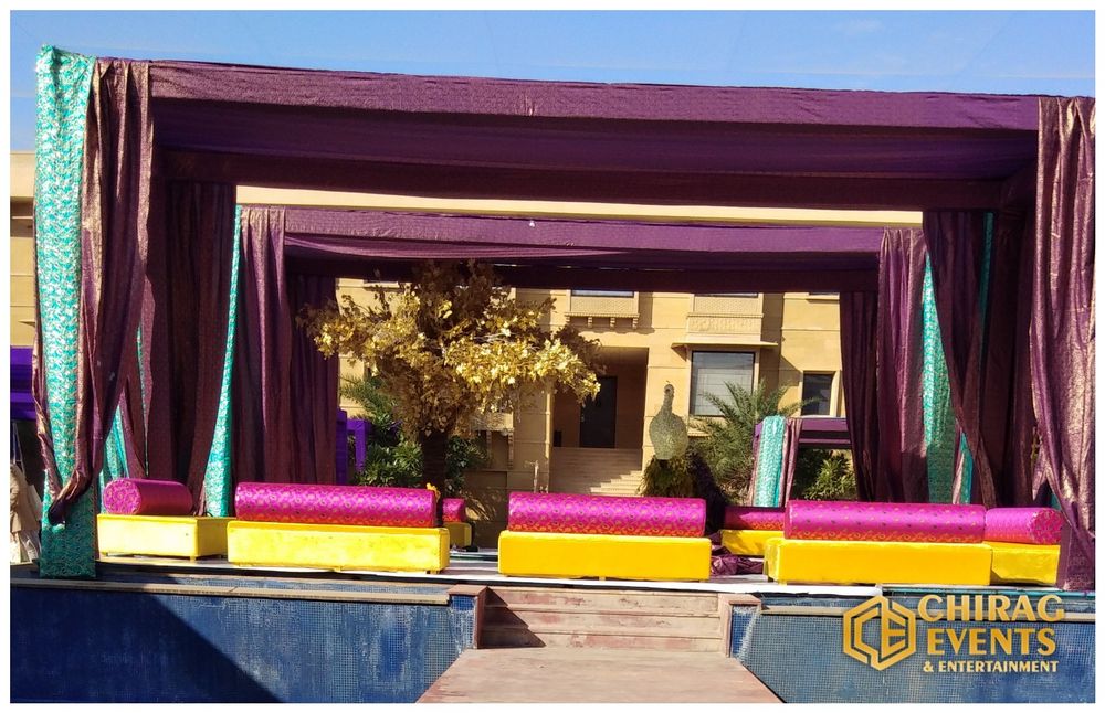 Photo From Jaisalmer Marriott resort & spa wedding décor - By Chirag Events and Entertainment