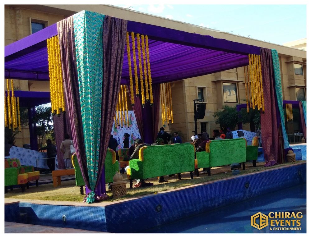 Photo From Jaisalmer Marriott resort & spa wedding décor - By Chirag Events and Entertainment