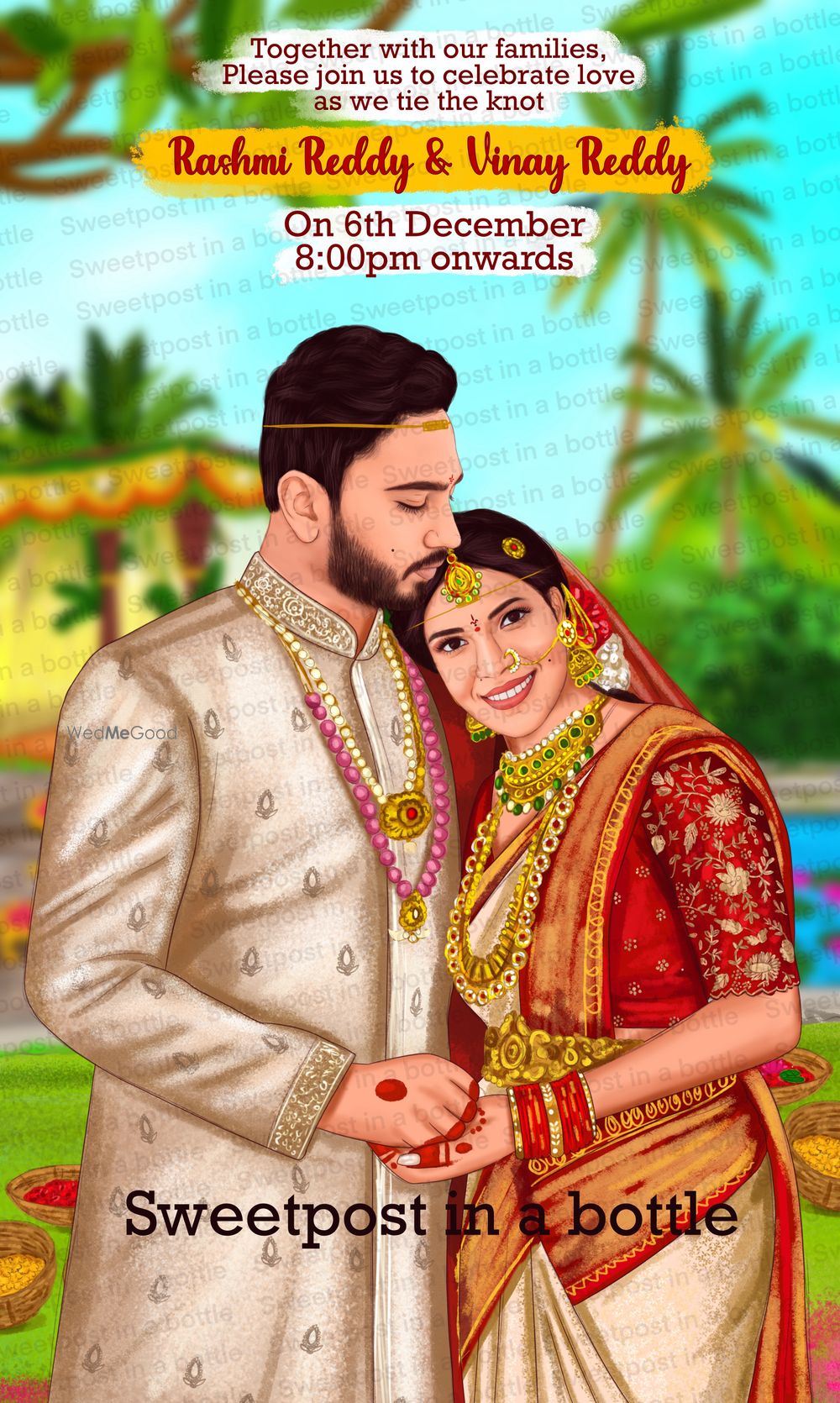 Photo From Caricature invitations - By Sweetpost in a Bottle