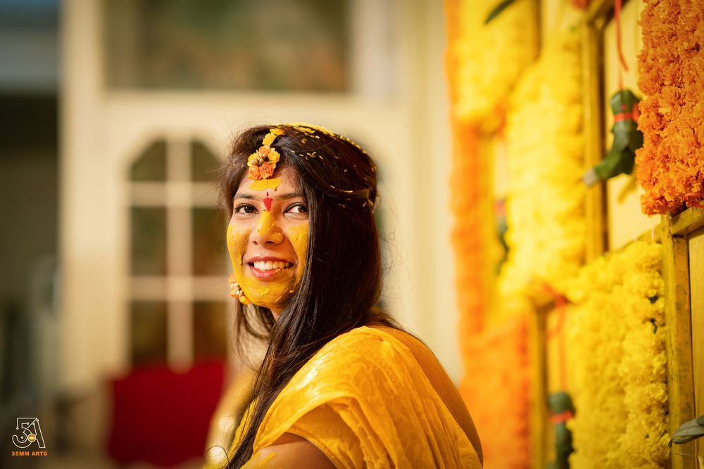 Photo From Bride Sravya's Haldi Ceremony - By  35mm Arts
