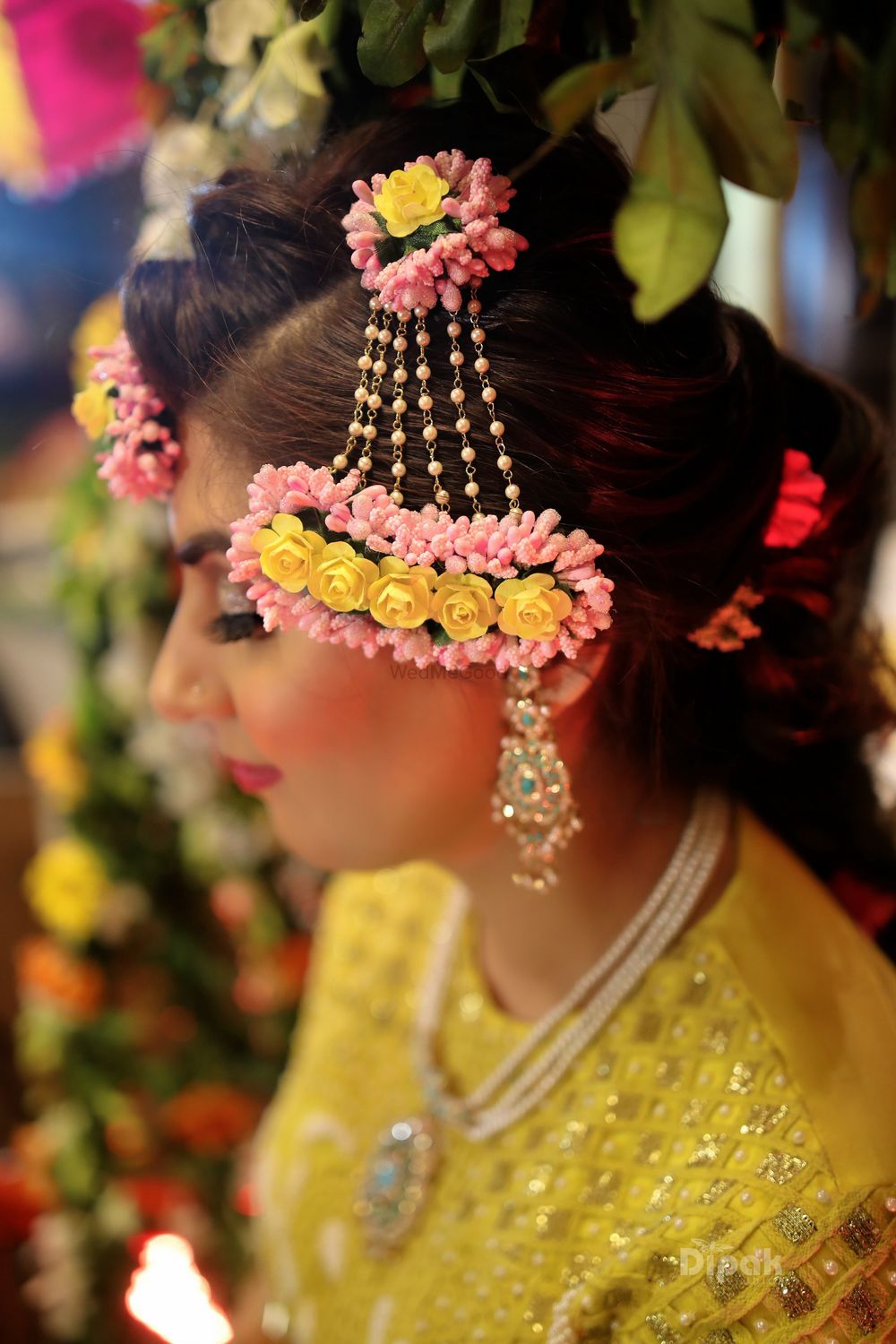 Photo of Dried floral jewellery jhoomer for mehendi