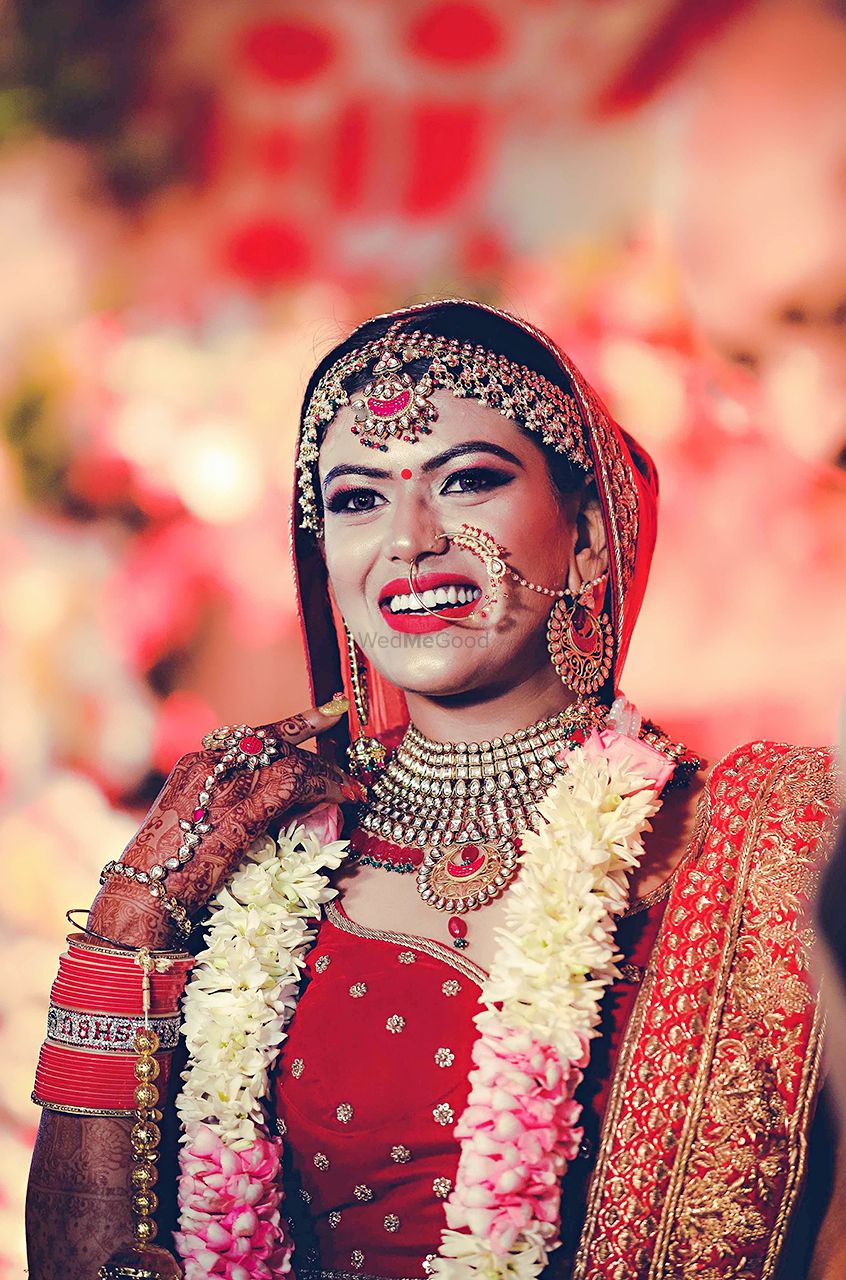 Photo From Nothing can dim the light that comes from within. Happy bride, beautiful bride. - By Makeovers by Anchal