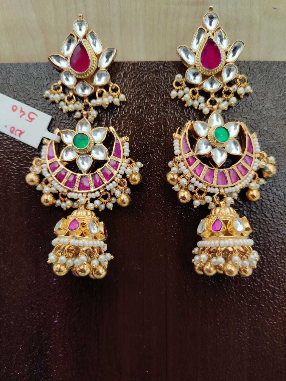 Photo From kundan Earrings - By Guru Gi Jewellery House