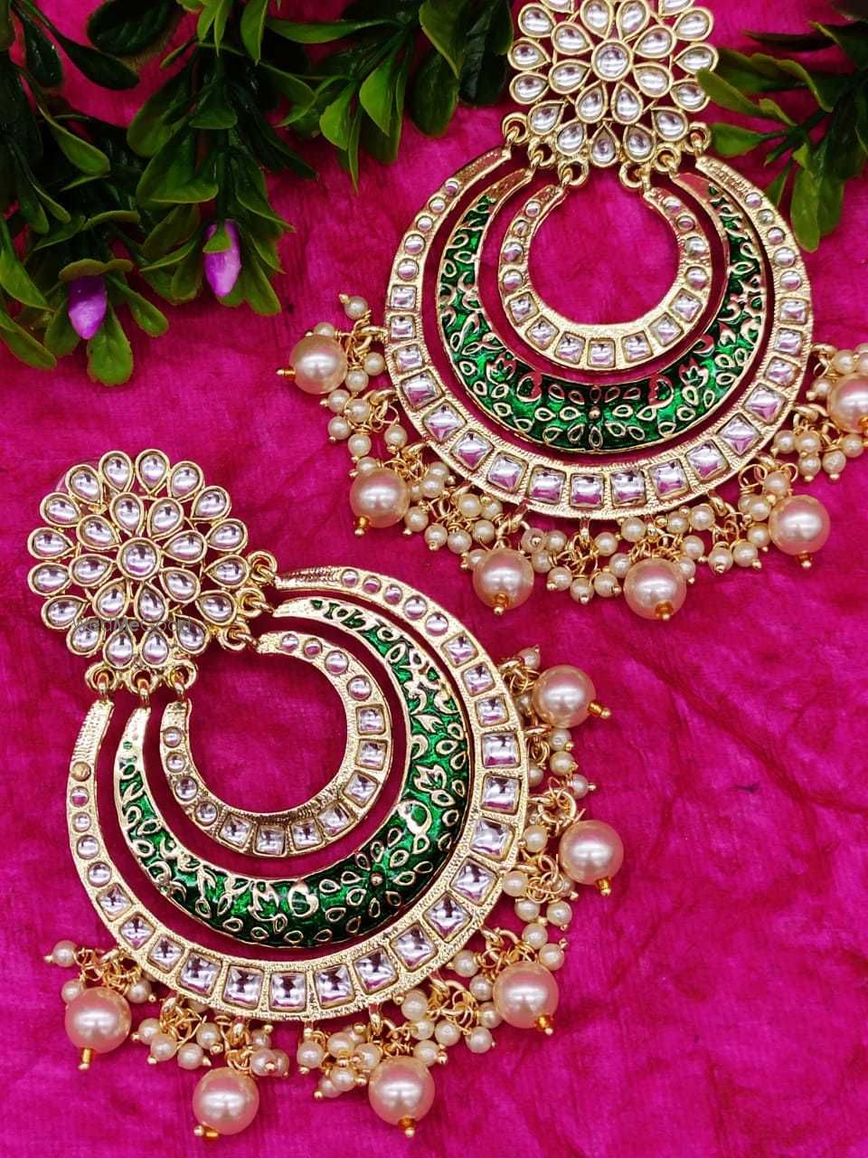 Photo From kundan Earrings - By Guru Gi Jewellery House