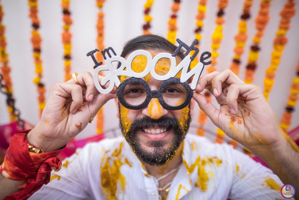 Photo of Quirky Haldi shots for grooms.