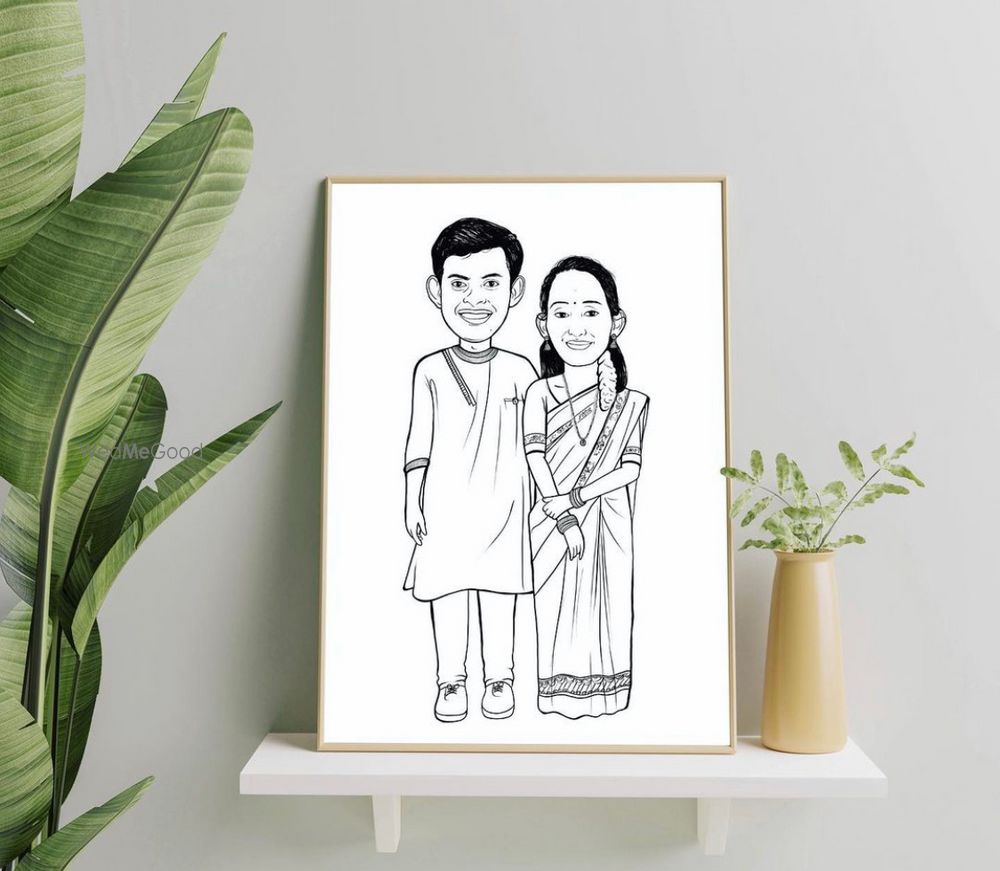 Photo From Couple Caricature  - By Kraft Wedding Cards