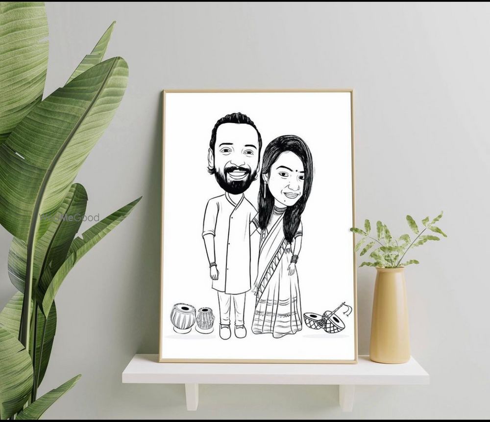 Photo From Couple Caricature  - By Kraft Wedding Cards