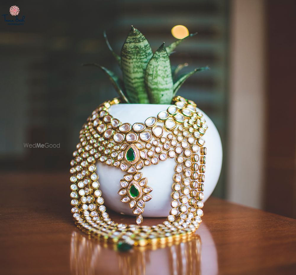 Photo of kundan and polki necklace