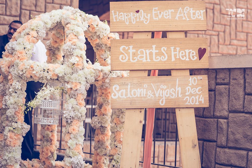 Photo of Rustic decor idea for happily ever after wooden board