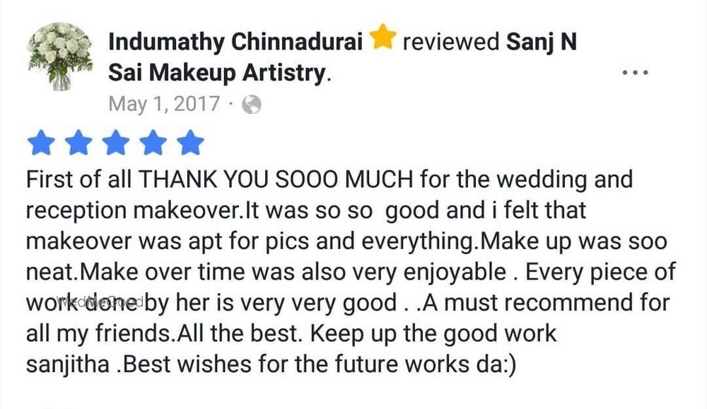 Photo From Clients Feedback - By Sanj Sai Makeup