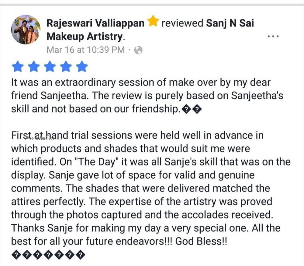 Photo From Clients Feedback - By Sanj Sai Makeup