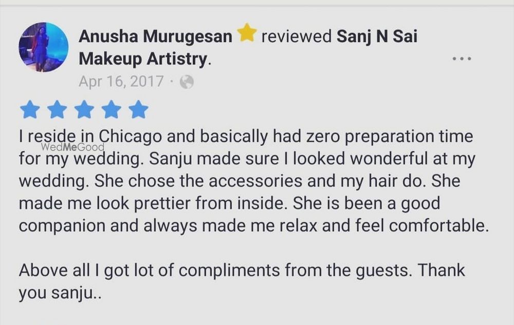 Photo From Clients Feedback 2 - By Sanj Sai Makeup