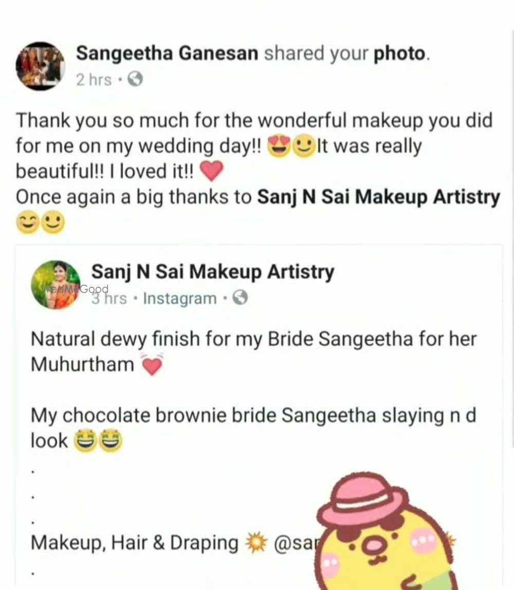 Photo From Clients Feedback 2 - By Sanj Sai Makeup