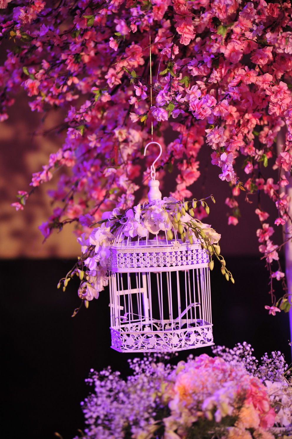 Photo of Bird cage floral decor