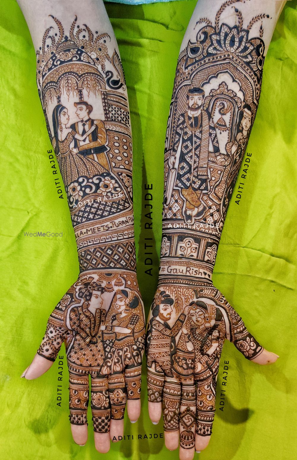 Photo From gaurangi diwekar mehendi-Dhokla meets puran poli - By Aditis Mehendi Art