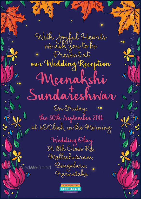 Photo From Wedding Reception Invitation Design - By Quirky Invitations