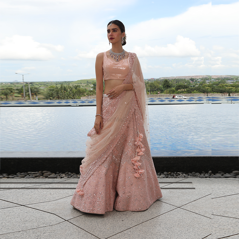 Photo From Nirmal Creations - Embroidered Net Sarees and Lehengas Collections - By Nirmal Creations