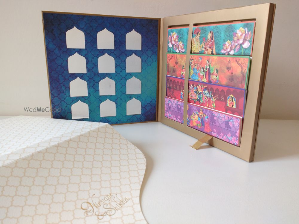 Photo of Fort wedding keepsake card with cutout windows