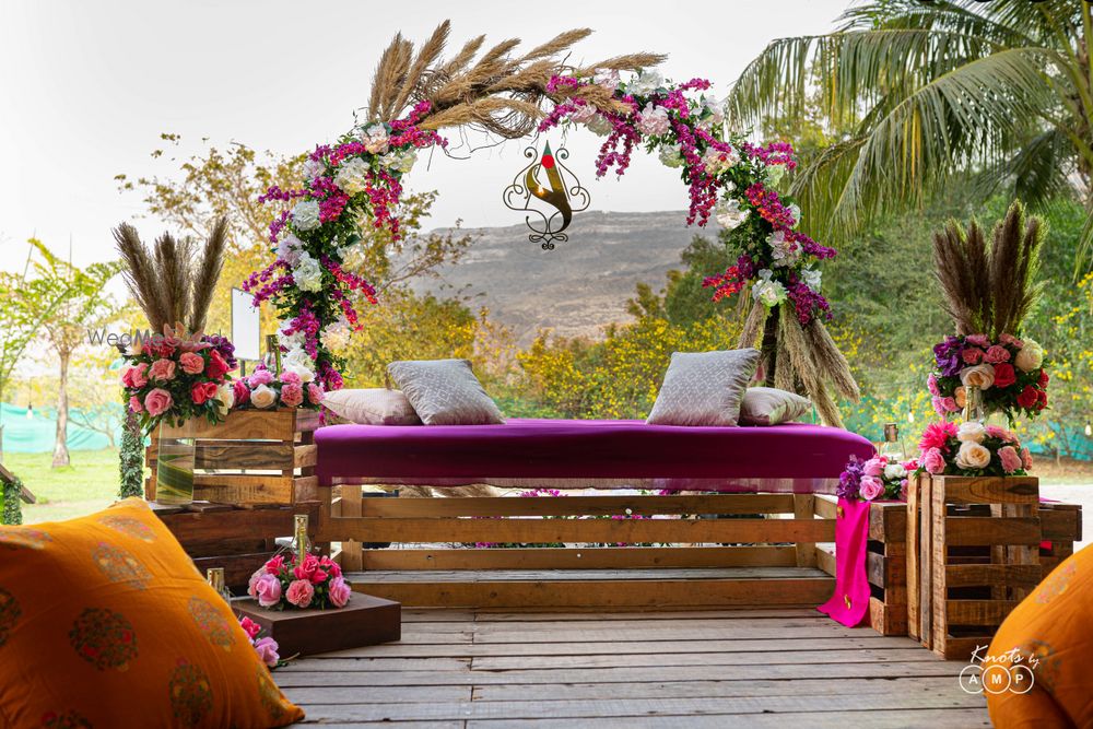 Photo From A mehendi ceremony in the woods overlooking the Hills! - By The Petite Project