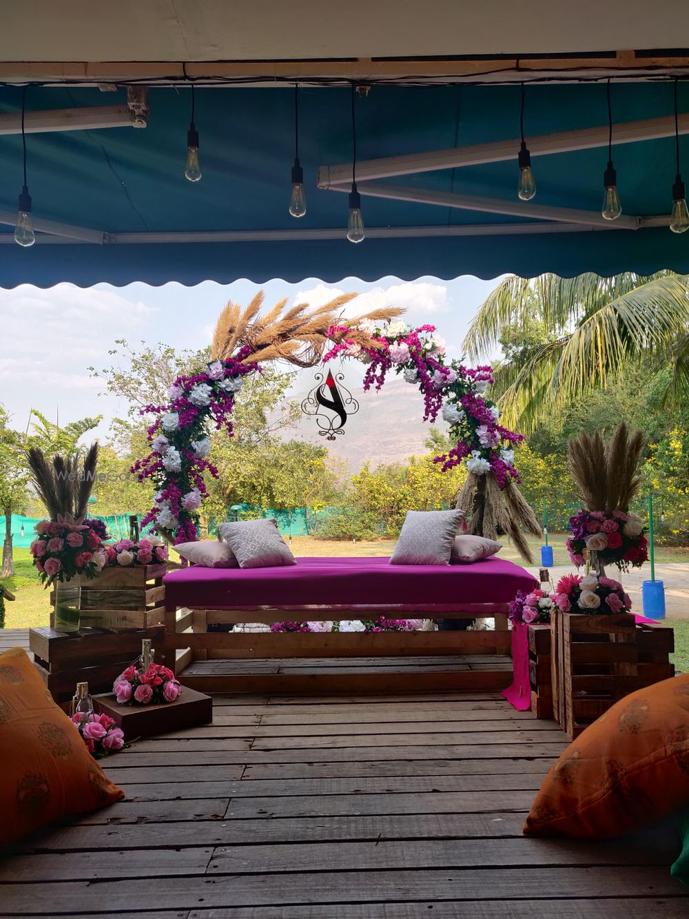 Photo From A mehendi ceremony in the woods overlooking the Hills! - By The Petite Project