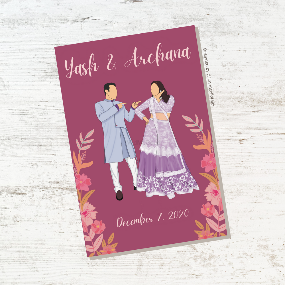 Photo From 'Couple Illustrated' Save the Date / Wedding Invite - By Limoncello Tales