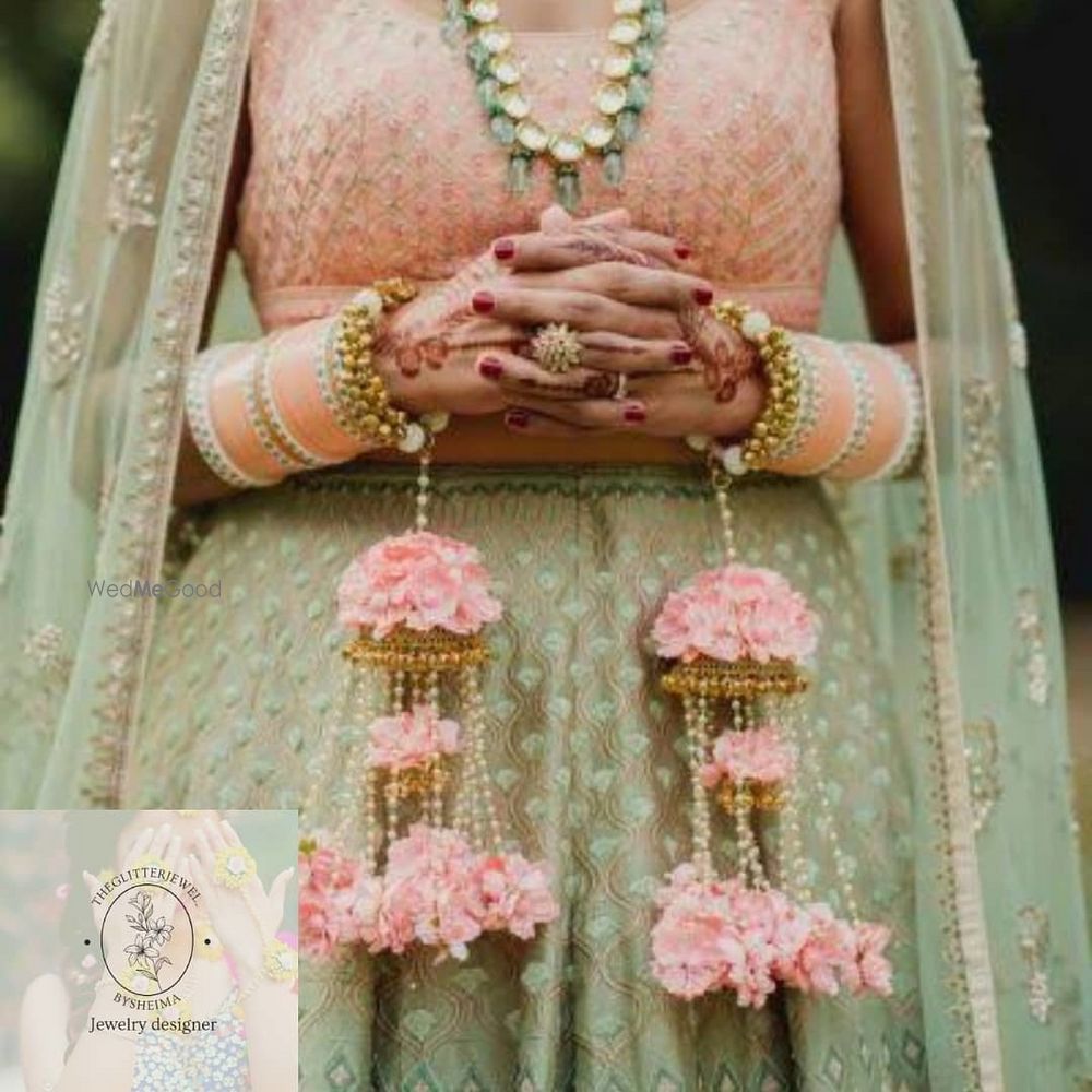 Photo From floral kaliras and bangles - By The Glitter Jewel by Sheima