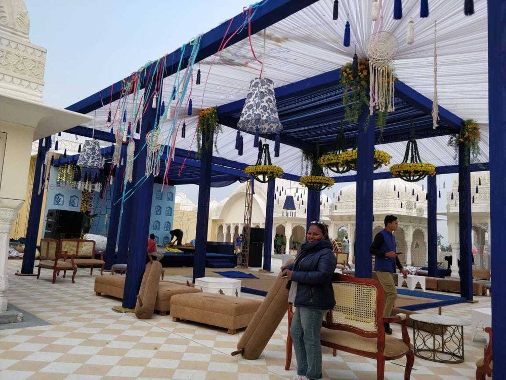 Photo From JW MARRIOT   blue white mehndi - By WedMyWay