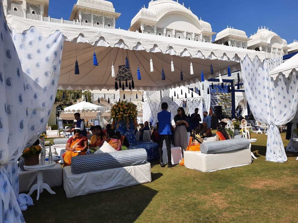 Photo From JW MARRIOT   blue white mehndi - By WedMyWay