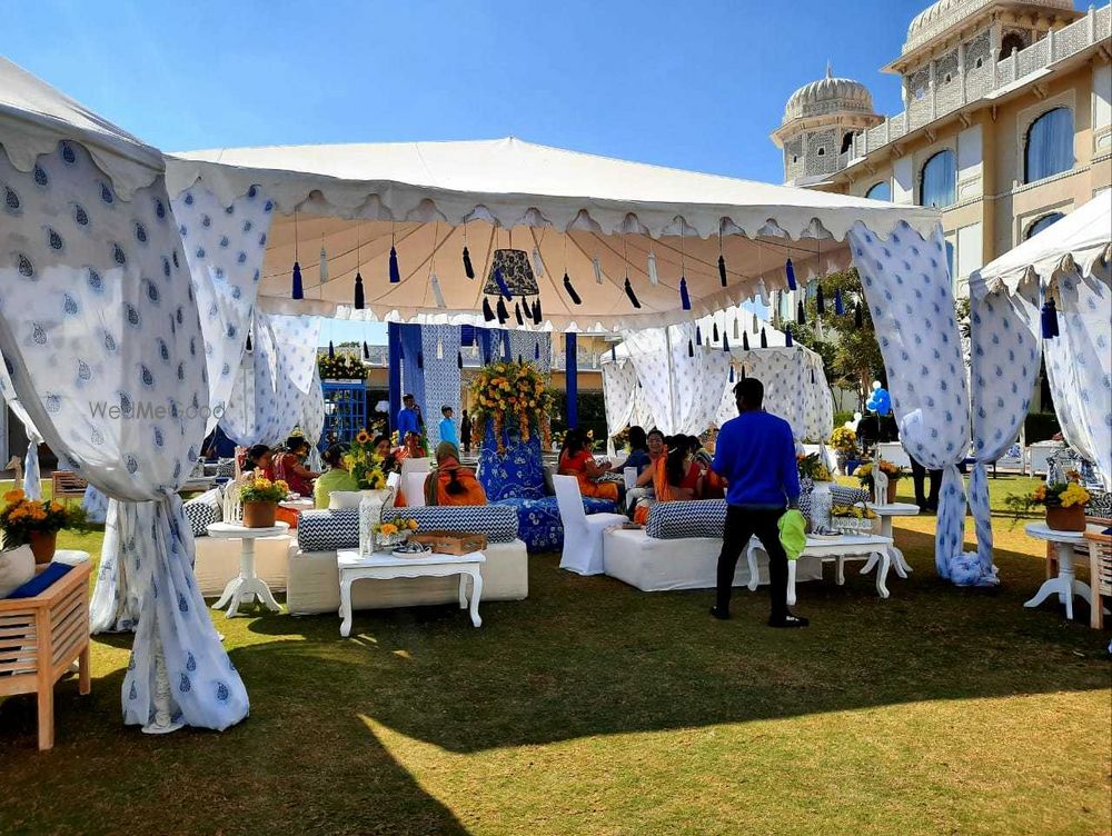 Photo From JW MARRIOT   blue white mehndi - By WedMyWay