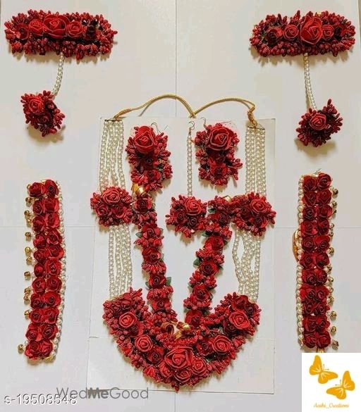 Photo From flower JEWELLERY  set for haldi /Mehndi - By Aashi Creations