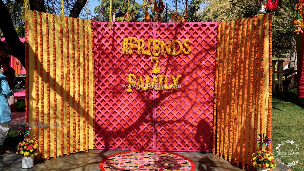 Photo From 'Rajasthani Rajwada' Themed Mandap Muhurat - By Janvi Dave - Weddings & Events