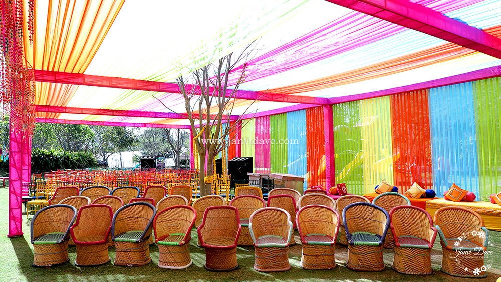 Photo From 'Rajasthani Rajwada' Themed Mandap Muhurat - By Janvi Dave - Weddings & Events