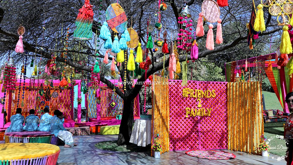 Photo From 'Rajasthani Rajwada' Themed Mandap Muhurat - By Janvi Dave - Weddings & Events