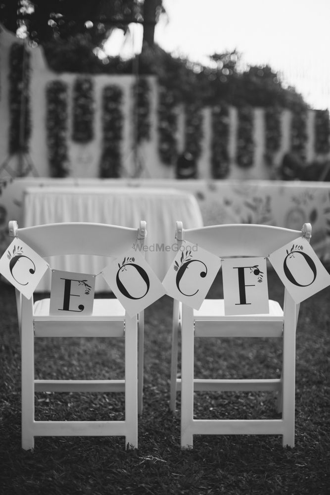 Photo of Personalised bunting idea for chair backs